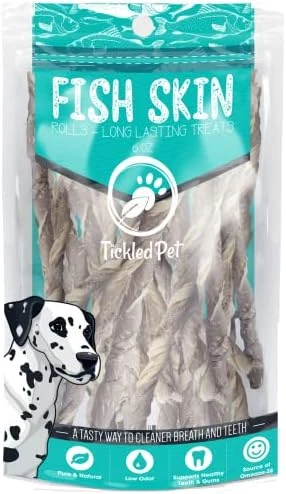 TickledPet Fish Skin Dog Treats - Icelandic Wild Caught Cod - Single Ingredient Grain Free Chews 5 TickledPet Fish Skin Dog Treats - Icelandic Wild Caught Cod - Single Ingredient Grain Free Chews - Image 5