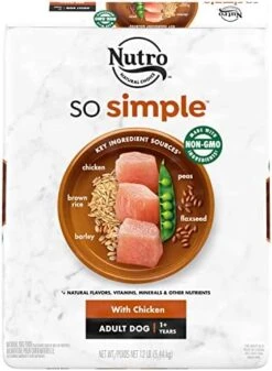 NUTRO SO Simple With Chicken Adult Dog Food, 4.5 Lb. -Zoomie Shop 41azA32Ie4L. AC