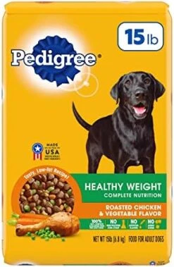 PEDIGREE CHOPPED GROUND DINNER Weight Management Adult Canned Soft Wet Dog Food, Chicken & Rice Flavor, 13.2 Oz. Cans (Pack Of 12) -Zoomie Shop 41b93nNO QL. AC