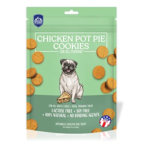 Chicken Pot Pie Cookies|Lactose Free - Soy Free - Gluten Free - Wheat Free | USA Made | For All Breeds | 14 Oz Of All Natural, Baked, Crunchy Goodness 1 Chicken Pot Pie Cookies|Lactose Free - Soy Free - Gluten Free - Wheat Free | USA Made | For All Breeds | 14 Oz Of All Natural, Baked, Crunchy Goodness