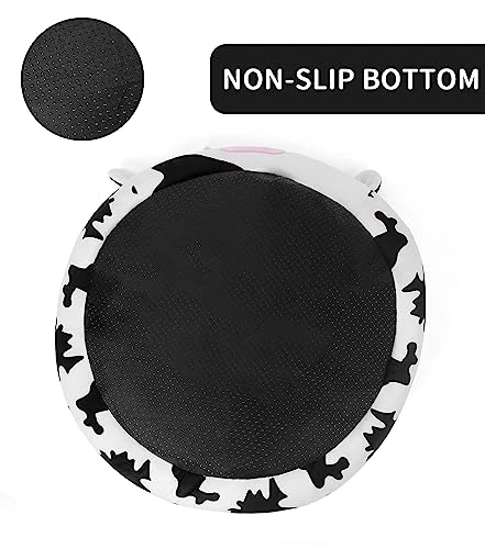 24 Inch Cow Pet Bed, Dog Bed Plush Cat Mat Fulffy Comfy Padded Sleeping Dog Cot For Medium Small Dogs Puppy Kitty 2 24 Inch Cow Pet Bed, Dog Bed Plush Cat Mat Fulffy Comfy Padded Sleeping Dog Cot For Medium Small Dogs Puppy Kitty - Image 2