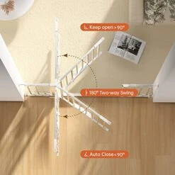 Extra Tall Wide Baby Gate With Cat Door For Stairs Doorways Dog Pet Cat Gate With Walk Througe Door Pressure Mounted -Zoomie Shop 41bwvpsPoyL