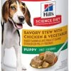 Hill's Science Diet Wet Dog Food, Puppy, Savory Stew With Chicken & Vegetables Recipe, 12.8 Oz Cans, 12-Pack