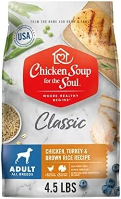 Chicken Soup For The Soul Pet Food Adult Dog Food, Chicken, Turkey & Brown Rice Recipe, 28 Lb. Bag | Soy Free, Corn Free, Wheat Free | Dry Dog Food Made With Real Ingredients 29 Chicken Soup For The Soul Pet Food Adult Dog Food, Chicken, Turkey & Brown Rice Recipe, 28 Lb. Bag | Soy Free, Corn Free, Wheat Free | Dry Dog Food Made With Real Ingredients -Zoomie Shop 41dLtJOG2cL. AC