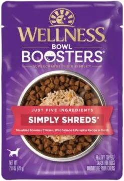 Wellness Bowl Boosters Simply Shreds Variety Pack, 2.8 Ounce Pouch (Pack Of 12) -Zoomie Shop 41dforAIeXL. AC