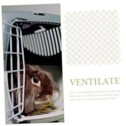 12 Pcs Small Guinea Carpet Bedding Anti-Skid Cushion Splicing Pad Bathroom Floor Anti-Slip Pigs DIY Pet Rabbit Pee Doormat Pads Animal Liners Cage Mat Ground Non-Slip Food -Zoomie Shop 41eGRQ3suzL