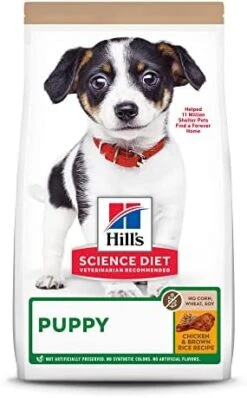 Hill's Science Diet Puppy No Corn, Wheat Or Soy Dry Dog Food, Chicken Recipe, 4 Lb. Bag 11 Hill's Science Diet Puppy No Corn, Wheat Or Soy Dry Dog Food, Chicken Recipe, 4 Lb. Bag -Zoomie Shop 41eX6DB924L. AC 1