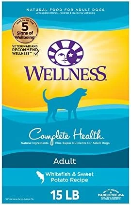 Wellness Complete Health Dry Dog Food With Grains, Made In USA With Real Meat & Natural Ingredients, All Breeds, Adult Dogs (Lamb & Barley, 30-lb) – With Nutrients For Immune, Skin, & Coat Support 13 Wellness Complete Health Dry Dog Food With Grains, Made In USA With Real Meat & Natural Ingredients, All Breeds, Adult Dogs (Lamb & Barley, 30-lb) – With Nutrients For Immune, Skin, & Coat Support - Image 13