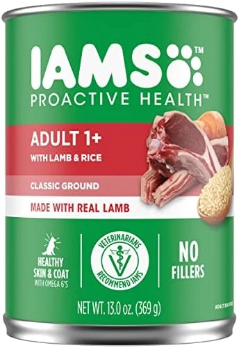 IAMS PROACTIVE HEALTH Adult Wet Dog Food Classic Ground With Lamb And Whole Grain Rice, Of 13 Oz.(Pack Of 12) 7 IAMS PROACTIVE HEALTH Adult Wet Dog Food Classic Ground With Lamb And Whole Grain Rice, Of 13 Oz.(Pack Of 12) - Image 7