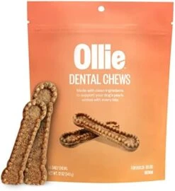 Ollie Dental Chews For Dogs Large- Dog Breath Treats - Dog Teeth Cleaning Treat - Dental Sticks For Dogs - Fresh Breath For Dogs - Dog Dental Chews - Dog Dental Care - 12 Oz. -Zoomie Shop 41fJRvvUrGL. AC