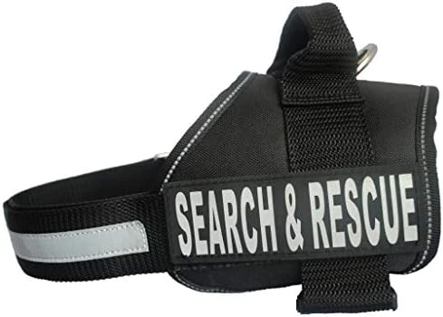 Search & Rescue Harness Vest Cool Comfort Nylon For Dogs Small Medium Large Girth Purchase Comes With 2 Reflective Search & Rescue Removable Patches. Please Measure Your Dog Before Ordering. 3 Search & Rescue Harness Vest Cool Comfort Nylon For Dogs Small Medium Large Girth Purchase Comes With 2 Reflective Search & Rescue Removable Patches. Please Measure Your Dog Before Ordering. - Image 3