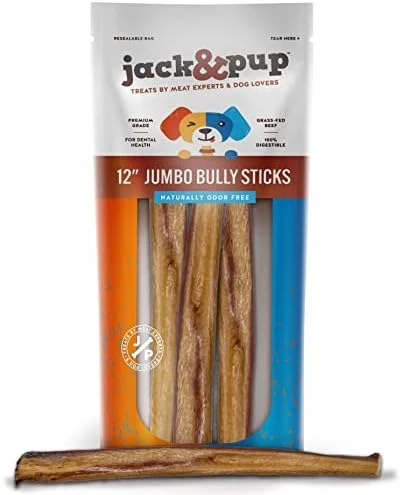 Jack&Pup Thin Dog Bully Sticks Odor Free, Bully Sticks For Dogs, Healthy Dog Treats Bully Sticks For Small Dogs, Beef Dog Chews, Pizzle Chew Sticks For Dogs (12-Inch Thin Bully Stick, 12 Pack) 15 Jack&Pup Thin Dog Bully Sticks Odor Free, Bully Sticks For Dogs, Healthy Dog Treats Bully Sticks For Small Dogs, Beef Dog Chews, Pizzle Chew Sticks For Dogs (12-Inch Thin Bully Stick, 12 Pack) - Image 15