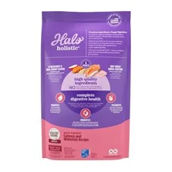 Halo® Holistic Adult Dog Healthy Grains Wild-Caught Salmon & Whitefish Recipe 3.5 Lb -Zoomie Shop 41g4J5KHZoL