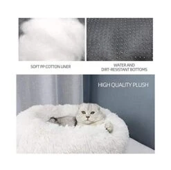 YangYan New Style Super Soft Dog Bed Round Washable Long Plush Dog Kennel Cat House Velvet Mats Sofa For Chihuahua Dog Basket Pet Bed (Color : P, Size : XXL 80cm) -Zoomie Shop 41grClHJsnL