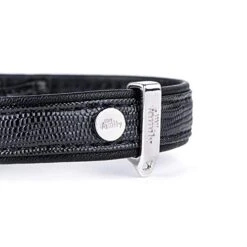 MyFamily Adjustable Dog Collar Made In Italy Italian Leatherette, White Bronze Metallic Finishes, Comfortable And Durable, Handmade, Saint Tropez Collection