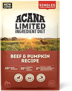 ACANA Singles Limited Ingredient Dry Dog Food, Beef & Pumpkin Recipe, Grain Free Beef Dry Dog Food, 4.5lb 9 ACANA Singles Limited Ingredient Dry Dog Food, Beef & Pumpkin Recipe, Grain Free Beef Dry Dog Food, 4.5lb - Image 9