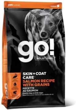 GO! SOLUTIONS Skin + Coat Care - Dry Dog Food, 25 Lb - Salmon Recipe With Grains For All Life Stages - Complete + Balanced Nutrition For Dogs -Zoomie Shop 41hU8Cif7L. AC