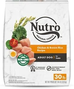 NUTRO NATURAL CHOICE Adult Dry Dog Food, Chicken & Brown Rice Recipe Dog Kibble, 5 Lb. Bag -Zoomie Shop 41i50HvlXeL. AC