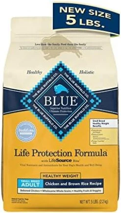 Blue Buffalo Healthy Weight Small Breed Dog Food, Life Protection Formula, Natural Chicken & Brown Rice Flavor, Adult Dry Dog Food, 15 Lb Bag 12 Blue Buffalo Healthy Weight Small Breed Dog Food, Life Protection Formula, Natural Chicken & Brown Rice Flavor, Adult Dry Dog Food, 15 Lb Bag -Zoomie Shop 41iQiUS8iL. AC