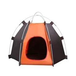 YangYan Waterproof Foldable Portable Outdoor Indoor Pet Tent Dog Cat Camping Pop Up Bag For Small And Middle Dog Cat (Color : OrangeCoffee) -Zoomie Shop 41iY8dvLggL