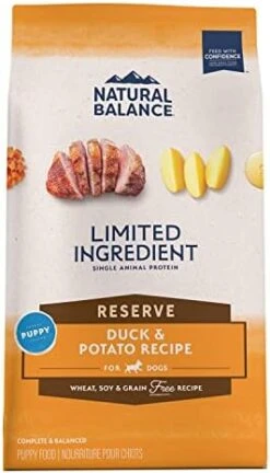 Natural Balance Limited Ingredient Reserve Grain Free Duck & Potato Recipe | Puppy Formula Dry Dog Food | 22-lb. Bag 15 Natural Balance Limited Ingredient Reserve Grain Free Duck & Potato Recipe | Puppy Formula Dry Dog Food | 22-lb. Bag -Zoomie Shop 41icsiMQzEL. AC 2