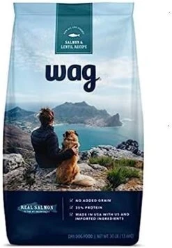Amazon Brand - Wag Dry Dog Food Turkey & Lentil Recipe, 4 Lb. Bag -Zoomie Shop 41ik9CmD84L. AC 1