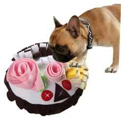 POPETPOP Cake Smell Pad Dogman Toys Dog Treat Dispenser Toy Food Decor Dog Foraging Mat Pet Blanket Cat Bowl Blanket Pet Foraging Mat Pet Accessory Adorable Sniffle Blanket Puppy Decorate -Zoomie Shop 41iqYCDtGDL