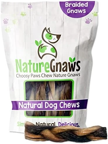Nature Gnaws Braided Gnaws For Dogs - Premium Natural Beef Dog Chew Treats - Combo Of Bully Sticks, Gullet Jerky And Tripe Twists - Rawhide Free 8 Nature Gnaws Braided Gnaws For Dogs - Premium Natural Beef Dog Chew Treats - Combo Of Bully Sticks, Gullet Jerky And Tripe Twists - Rawhide Free - Image 8