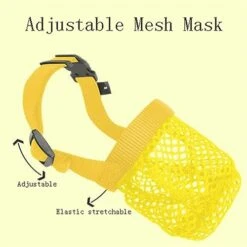 Dog Mouth Cover,Dog Muzzle Soft Mesh Muzzle,Adjustable Breathable Dog Muzzle,Dog Mask,Mouth Cover For Anti-Biting Anti-Barking,Allows Panting,for Small Medium Large Dogs -Zoomie Shop 41j1O43UQEL