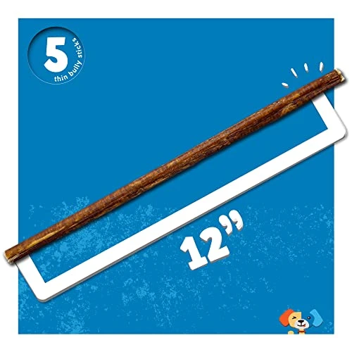 Jack&Pup Thin Dog Bully Sticks Odor Free, Bully Sticks For Dogs, Healthy Dog Treats Bully Sticks For Small Dogs, Beef Dog Chews, Pizzle Chew Sticks For Dogs (12-Inch Thin Bully Stick, 12 Pack) 5 Jack&Pup Thin Dog Bully Sticks Odor Free, Bully Sticks For Dogs, Healthy Dog Treats Bully Sticks For Small Dogs, Beef Dog Chews, Pizzle Chew Sticks For Dogs (12-Inch Thin Bully Stick, 12 Pack) - Image 5
