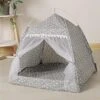 LEFEDA Pet Bed Pet Tent Bed For Cat House Cozy Pet Products Accessories Nest Comfy Calming Cat Beds For Small Dogs Tent Hammock Pets Supplies (Color : Q)