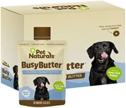 Pet Naturals BusyButter Easy Squeeze Calming Peanut Butter For Dogs, 6 Pouches - Great For Treats, Lick Mats, Training, Calming, And Occupier Toys -Zoomie Shop 41jjM9uSfNL. AC