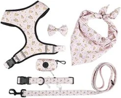 BELWAD Adjustable Dog Harness Breathable Mesh Vest Training Belt Suit Soft Handle Outdoor Breathable Traction Printing Set Of Six,Blue,M -Zoomie Shop 41jsMQ4Re5L. AC