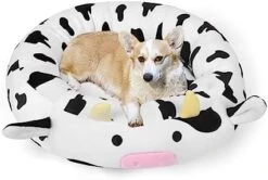 24 Inch Cow Pet Bed, Dog Bed Plush Cat Mat Fulffy Comfy Padded Sleeping Dog Cot For Medium Small Dogs Puppy Kitty 13 24 Inch Cow Pet Bed, Dog Bed Plush Cat Mat Fulffy Comfy Padded Sleeping Dog Cot For Medium Small Dogs Puppy Kitty -Zoomie Shop 41k1xIvHUL. AC