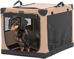 Petsfit Soft Dog Crate With Tilt Angle, 36" L X 24" W X 23" H Fit For Car Seats And Trunks, Multiple Carrying Options, Ideal For Dog Travel 25 Petsfit Soft Dog Crate With Tilt Angle, 36" L X 24" W X 23" H Fit For Car Seats And Trunks, Multiple Carrying Options, Ideal For Dog Travel -Zoomie Shop 41kjbEFLoqL. AC