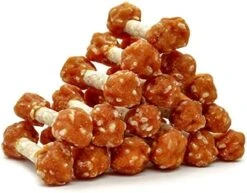 MON2SUN Dog Treats, 16oz Mini Rawhide Dog Chews, Chicken Dumbbells With Rice For Small Dogs & Toy Breed, Promotes Dental Health (2.5 Inch 30 Count) -Zoomie Shop 41mlzcJmMHL. AC