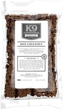 K9 Connoisseur Low To Odor Free Slow Roasted Beef Lung Dog Treats Made In USA, One Ingredient Dog Treats & All Natural Dog Treats, Grain Free Dog Treats For All Breeds & Sizes - 2.5 Pounds -Zoomie Shop 41mrZdj1iBL. AC
