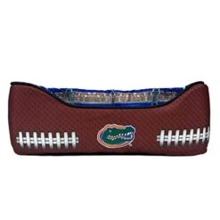 NCAA Florida Gators Stadium Dog Bed, Pet Pillow Bed For Dogs, Sporty Football Dog Bed And Lounge Cushion