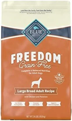 Blue Buffalo Freedom Grain Free Natural Adult Large Breed Dry Dog Food, Chicken 24-lb -Zoomie Shop 41nUF4nJiEL. AC