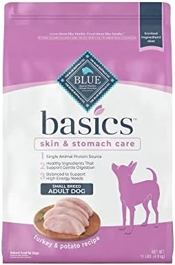 Blue Buffalo Basics Skin & Stomach Care, Natural Adult Small Breed Dry Dog Food, Turkey & Potato 4-lb 7 Blue Buffalo Basics Skin & Stomach Care, Natural Adult Small Breed Dry Dog Food, Turkey & Potato 4-lb - Image 7