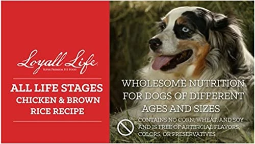 Loyall Life All Life Stages Chicken & Brown Rice Recipe Dog Food (20 Pounds) 3 Loyall Life All Life Stages Chicken & Brown Rice Recipe Dog Food (20 Pounds) - Image 3