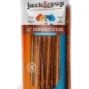 Jack&Pup Thin Dog Bully Sticks Odor Free, Bully Sticks For Dogs, Healthy Dog Treats Bully Sticks For Small Dogs, Beef Dog Chews, Pizzle Chew Sticks For Dogs (12-Inch Thin Bully Stick, 12 Pack)
