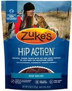 Zuke's Hip Action Hip & Joint Natural Dog Treats Crafted In The USA, Beef, 1 Pounds -Zoomie Shop 41pV5IA1ybL. AC