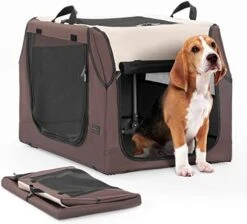 Petsfit Soft Dog Crate With Tilt Angle, 36" L X 24" W X 23" H Fit For Car Seats And Trunks, Multiple Carrying Options, Ideal For Dog Travel 23 Petsfit Soft Dog Crate With Tilt Angle, 36" L X 24" W X 23" H Fit For Car Seats And Trunks, Multiple Carrying Options, Ideal For Dog Travel -Zoomie Shop 41pguUCE7TL. AC
