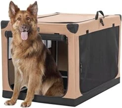 Petsfit Soft Dog Crate With Tilt Angle, 36" L X 24" W X 23" H Fit For Car Seats And Trunks, Multiple Carrying Options, Ideal For Dog Travel 28 Petsfit Soft Dog Crate With Tilt Angle, 36" L X 24" W X 23" H Fit For Car Seats And Trunks, Multiple Carrying Options, Ideal For Dog Travel -Zoomie Shop 41piUA45CbL. AC