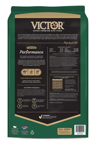 Victor Super Premium Dog Food – Performance Dry Dog Food – 26% Protein For Active Adult Dogs – Includes Glucosamine And Chondroitin For Hip And Joint Health, 40lbs 3 Victor Super Premium Dog Food – Performance Dry Dog Food – 26% Protein For Active Adult Dogs – Includes Glucosamine And Chondroitin For Hip And Joint Health, 40lbs - Image 3