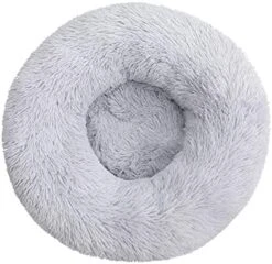 UNOVAP Pet Mat Donut Furry Pet Bed Round Mat Small Medium-Sized Animals Sleep With The Mat (Color : Apricot, Size : S 40CM) -Zoomie Shop 41qPZdl8fIL. AC