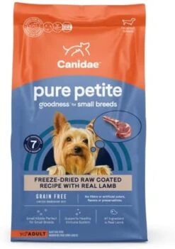 Canidae Pure Petite Premium Freeze-Dried Raw Coated Dog Food For Small Breeds, Real Lamb Recipe, 10 Lbs, Grain Free -Zoomie Shop 41qWKqFbkRL. AC