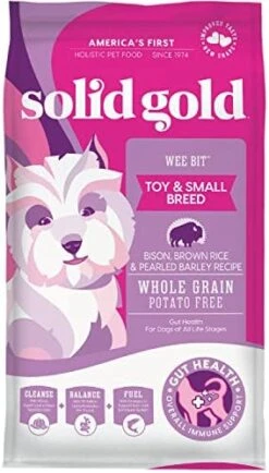 Solid Gold Small Breed Dog Food - Wee Bit Whole Grain Made With Real Bison, Brown Rice, And Pearled Barley - High Fiber, Probiotic, Natural Dry Dog Food For Small Dogs With Sensitive Stomachs 9 Solid Gold Small Breed Dog Food - Wee Bit Whole Grain Made With Real Bison, Brown Rice, And Pearled Barley - High Fiber, Probiotic, Natural Dry Dog Food For Small Dogs With Sensitive Stomachs -Zoomie Shop 41qsqSpYiiL. AC