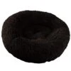 Kennel Mat,Koolee Dog Round Cat Winter Warm Sleeping Bag Long Plush Soft Pet Bed Calming Bed(L,Brown)